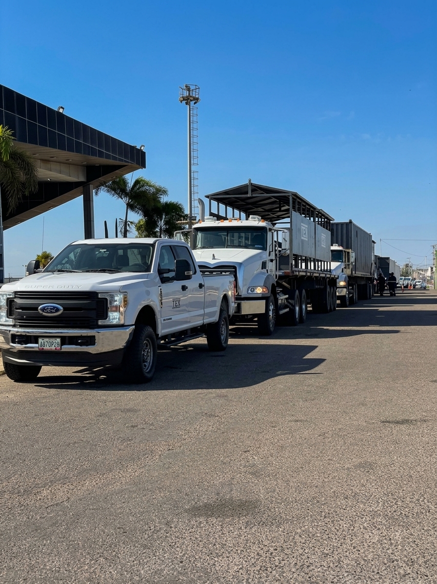Convoy de transporte logística y soporte operativo en campo - TEX C.A.